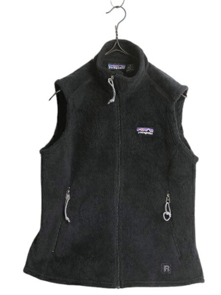 00s USA製 パタゴニア R2 フリース ベスト レディース M 03年製 オールド PATAGONIA ボア パイル ジップアップ アウトドア レギュレーター