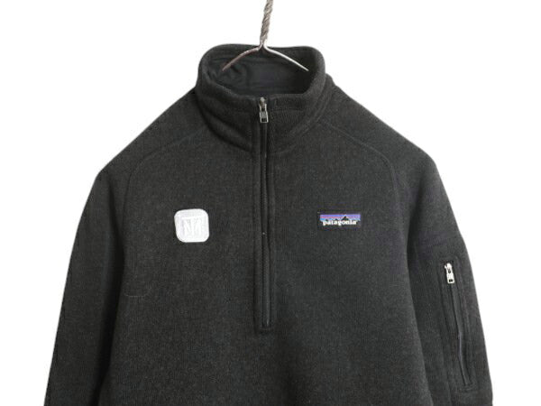 パタゴニア ベターセーター ハーフジップ レディース S 黒 17年製 Patagonia フリース ニット ジャケット プルオーバー ジャンパー 裏起毛
