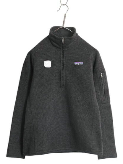 パタゴニア ベターセーター ハーフジップ レディース S 黒 17年製 Patagonia フリース ニット ジャケット プルオーバー ジャンパー 裏起毛