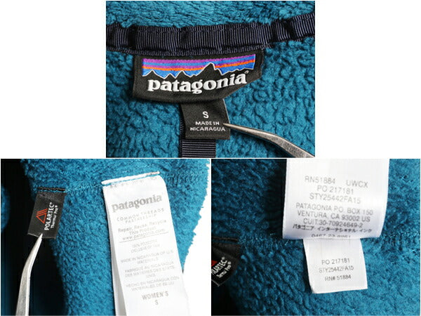 パタゴニア リツール スナップT プルオーバー ジャケット レディース S / 古着 15年製 Patagonia フリース アウトドア ブルゾン ハイネック