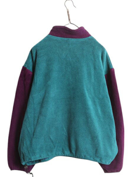 90s エルエルビーン フリース ジャケット メンズ レディース M 程/ 古着 オールド LLBEAN アウトドア ブルゾン ハーフジップ プルオーバー
