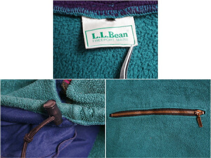 90s エルエルビーン フリース ジャケット メンズ レディース M 程/ 古着 オールド LLBEAN アウトドア ブルゾン ハーフジップ プルオーバー