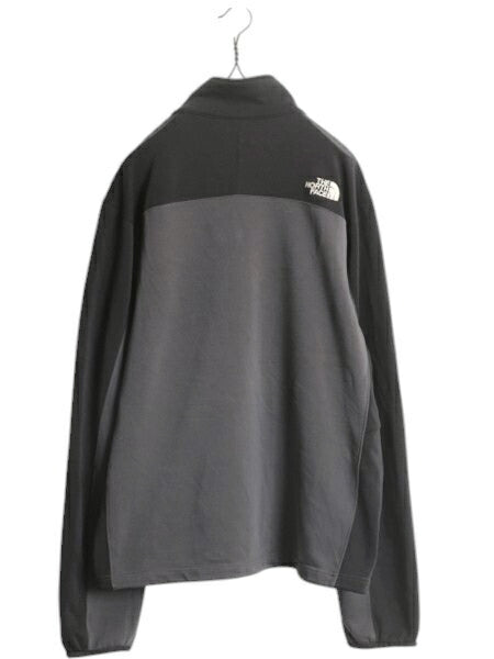 US企画 ノースフェイス トラック ジャケット メンズ L / The North Face ジャージ ストレッチ フルジップ 裏 フリース アウトドア ツートン