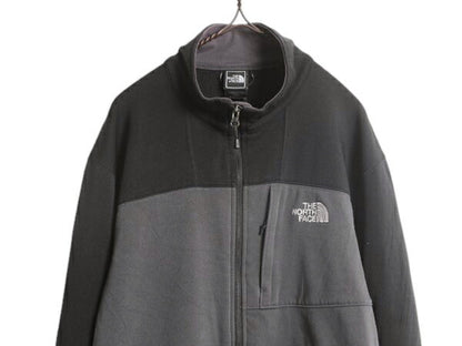 US企画 ノースフェイス トラック ジャケット メンズ L / The North Face ジャージ ストレッチ フルジップ 裏 フリース アウトドア ツートン