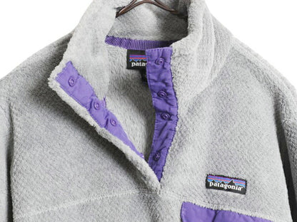 パタゴニア リツール スナップT プルオーバー ジャケット レディース M / 古着 15年製 Patagonia フリース アウトドア ブルゾン ハイネック