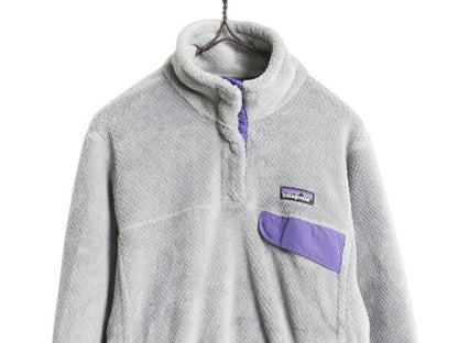 パタゴニア リツール スナップT プルオーバー ジャケット レディース M / 古着 15年製 Patagonia フリース アウトドア ブルゾン ハイネック
