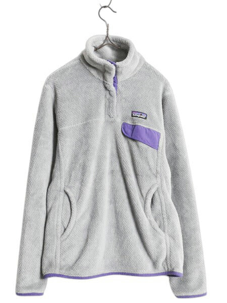 パタゴニア リツール スナップT プルオーバー ジャケット レディース M / 古着 15年製 Patagonia フリース アウトドア ブルゾン ハイネック
