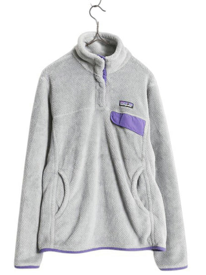 パタゴニア リツール スナップT プルオーバー ジャケット レディース M / 古着 15年製 Patagonia フリース アウトドア ブルゾン ハイネック