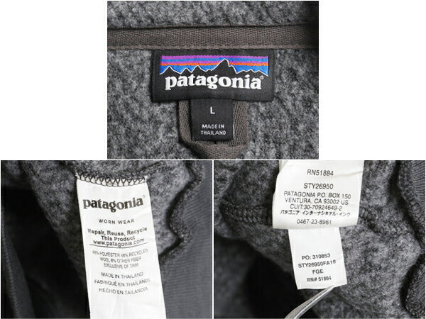 パタゴニア ウーリエステル フリース ジャケット レディース L 18年製 Patagonia アウトドア ハーフジップ ジャンパー ウール プルオーバー