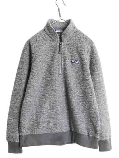 パタゴニア ウーリエステル フリース ジャケット レディース L 18年製 Patagonia アウトドア ハーフジップ ジャンパー ウール プルオーバー