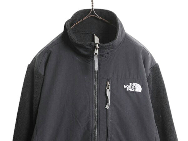 ノースフェイス デナリ ジャケット レディース XL 古着 The North Face DENALI アウトドア フリース ナイロンブルゾン フルジップ ブラック