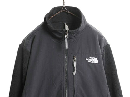ノースフェイス デナリ ジャケット レディース XL 古着 The North Face DENALI アウトドア フリース ナイロンブルゾン フルジップ ブラック