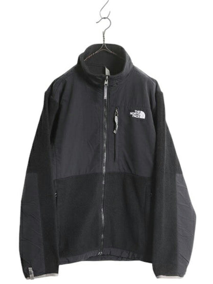 ノースフェイス デナリ ジャケット レディース XL 古着 The North Face DENALI アウトドア フリース ナイロンブルゾン フルジップ ブラック