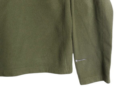 ノースフェイス フリース 長袖 Tシャツ メンズ L The North face アウトドア フラッシュドライ ハイネック ロンT インナー ツートン カーキ