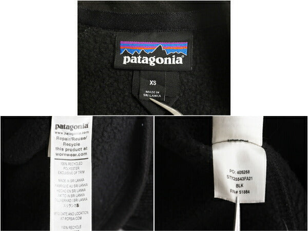 パタゴニア ベターセーター ジャケット レディース XS / 21年製 Patagonia アウトドア フリース ニット フルジップ ブルゾン ハイネック 黒