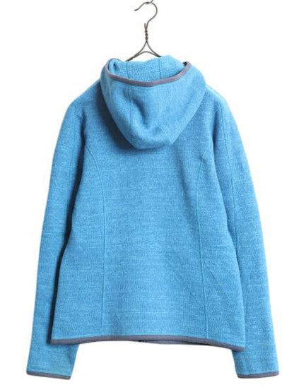 パタゴニア ベターセーター フーディ レディース S / 12年製 Patagonia フリース セーター ジャケット フルジップ パーカー ハイネック 青
