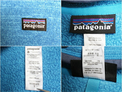 パタゴニア ベターセーター フーディ レディース S / 12年製 Patagonia フリース セーター ジャケット フルジップ パーカー ハイネック 青