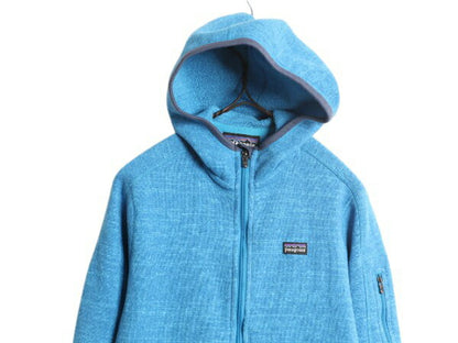 パタゴニア ベターセーター フーディ レディース S / 12年製 Patagonia フリース セーター ジャケット フルジップ パーカー ハイネック 青