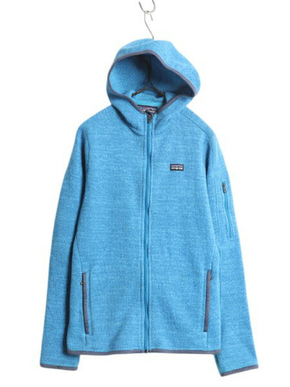 パタゴニア ベターセーター フーディ レディース S / 12年製 Patagonia フリース セーター ジャケット フルジップ パーカー ハイネック 青
