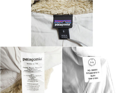 パタゴニア ロスガトス フリース ベスト レディース S 古着 19年製 Patagonia ハイ パイル ボア 重ね着 フルジップ アウトドア ハイネック