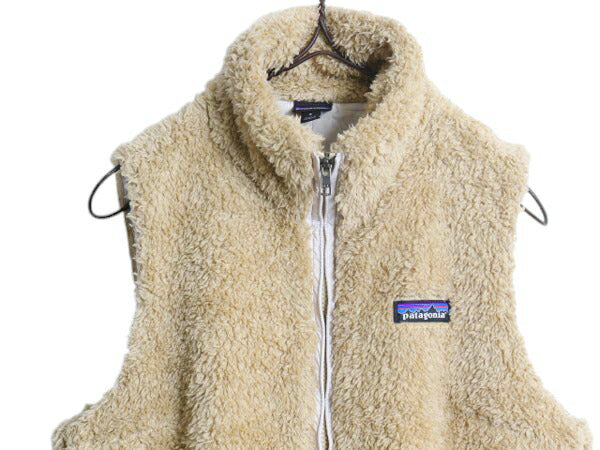 パタゴニア ロスガトス フリース ベスト レディース S 古着 19年製 Patagonia ハイ パイル ボア 重ね着 フルジップ アウトドア ハイネック
