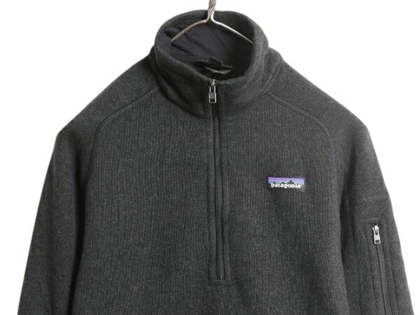 パタゴニア ベターセーター ハーフジップ レディース S 17年製 Patagonia フリース ニット ジャケット プルオーバー ジャンパー 裏起毛 黒
