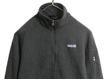パタゴニア ベターセーター ハーフジップ レディース S 17年製 Patagonia フリース ニット ジャケット プルオーバー ジャンパー 裏起毛 黒