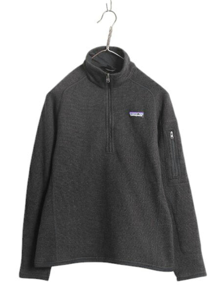 パタゴニア ベターセーター ハーフジップ レディース S 17年製 Patagonia フリース ニット ジャケット プルオーバー ジャンパー 裏起毛 黒