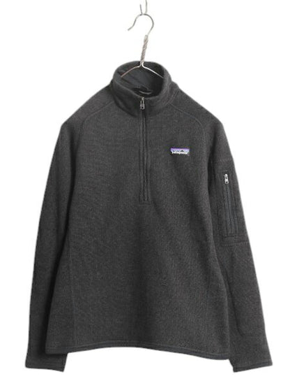 パタゴニア ベターセーター ハーフジップ レディース S 17年製 Patagonia フリース ニット ジャケット プルオーバー ジャンパー 裏起毛 黒