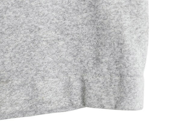 90s USA製 3段 カレッジ プリント 半袖 Tシャツ メンズ M オールド カットソー シングルステッチ ヘビーウェイト コットン 霜降り グレー