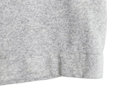 90s USA製 3段 カレッジ プリント 半袖 Tシャツ メンズ M オールド カットソー シングルステッチ ヘビーウェイト コットン 霜降り グレー