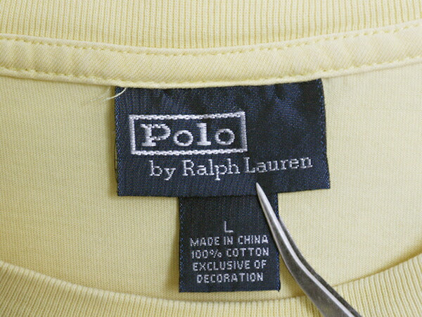 00s ポロ ラルフローレン ポケット付き 半袖 Tシャツ メンズ L / オールド シングルステッチ カットソー ワンポイント ポケT シンプル 薄手