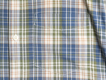 ノースフェイス チェック 半袖 シャツ メンズ XL アウトドア コットン マルチカラー カジュアル 薄手 大きいサイズ ポケット付き マチ付き