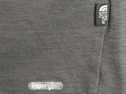 ノースフェイス ボーダー 長袖 Tシャツ メンズ XL ロンT ロングスリーブ カットソー インナー ストレッチ 大きいサイズ ワンポイント 黒 灰