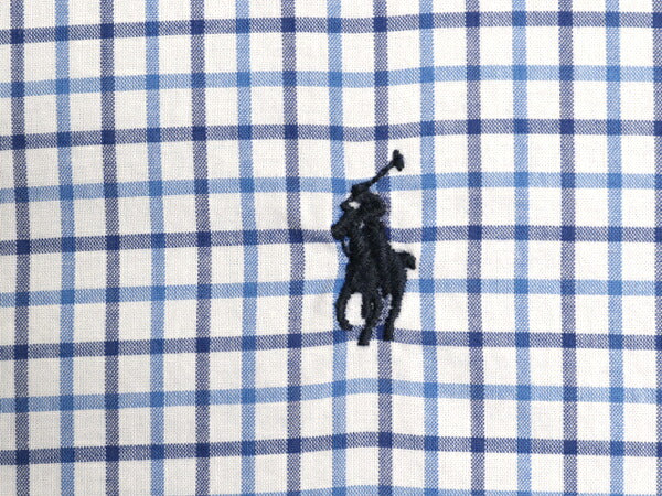 ポロ ラルフローレン チェック 長袖 ボタンダウン シャツ キッズ XL メンズ S 程/ 古着 長袖シャツ ワイシャツ ストレッチ マルチカラー BD