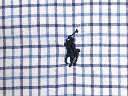 ポロ ラルフローレン チェック 長袖 ボタンダウン シャツ キッズ XL メンズ S 程/ 古着 長袖シャツ ワイシャツ ストレッチ マルチカラー BD