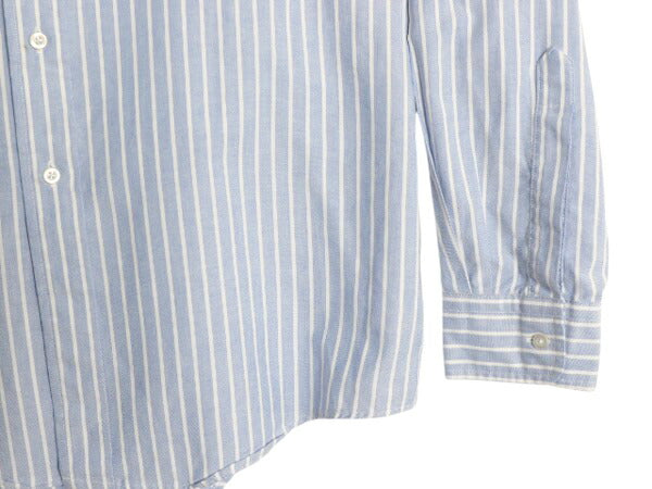 90s USA製 エルエルビーン ストライプ 長袖 ボタンダウン シャツ メンズ L オールド オックスフォード 長袖シャツ ワイシャツ ポケット付き