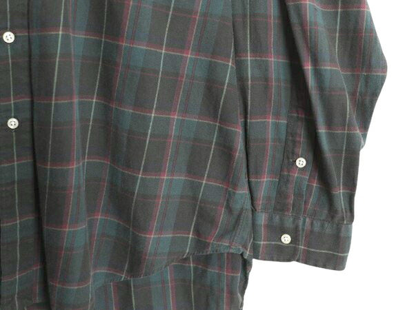 90s ラルフローレン チェック 長袖 ボタンダウン シャツ メンズ XL / オールド ポロ 長袖シャツ コットン マルチカラー 大きいサイズ 薄手