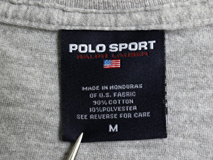 90s ポロスポーツ ラルフローレン プリント 半袖 Tシャツ メンズ M 古着 オールド ポロ カットソー プリントT シンプル ゆったり トップス