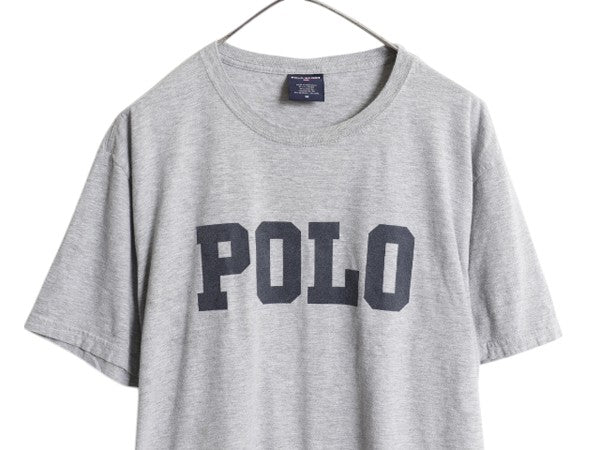 90s ポロスポーツ ラルフローレン プリント 半袖 Tシャツ メンズ M 古着 オールド ポロ カットソー プリントT シンプル ゆったり トップス