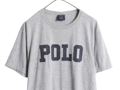 90s ポロスポーツ ラルフローレン プリント 半袖 Tシャツ メンズ M 古着 オールド ポロ カットソー プリントT シンプル ゆったり トップス