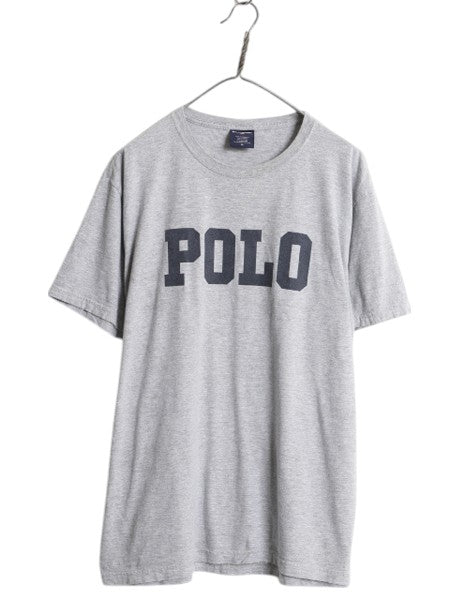 90s ポロスポーツ ラルフローレン プリント 半袖 Tシャツ メンズ M 古着 オールド ポロ カットソー プリントT シンプル ゆったり トップス