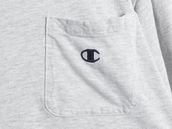 90s USA製 チャンピオン ポケット付き 半袖 Tシャツ メンズ レディース M / オールド ポケT ヘビーウェイト カットソー ワンポイント 短丈