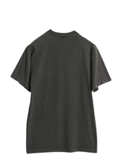 80s USA製 フルーツオブザルーム ポケット付き 無地 半袖 Tシャツ メンズ M 小さめ S 程/ ヴィンテージ シングルステッチ ポケT 耳付き 黒