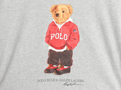 ポロベア ポロ ラルフローレン プリント 半袖 Tシャツ メンズ XL キャラクター コットン カットソー シングルステッチ 大きいサイズ グレー