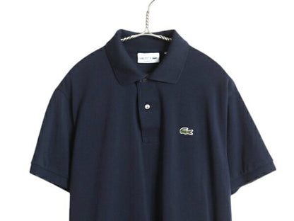 ラコステ 鹿の子 半袖 ポロシャツ メンズ L レディース XL 程 半袖シャツ ワンポイント コットン カットソー ボックス カジュアル ゆったり