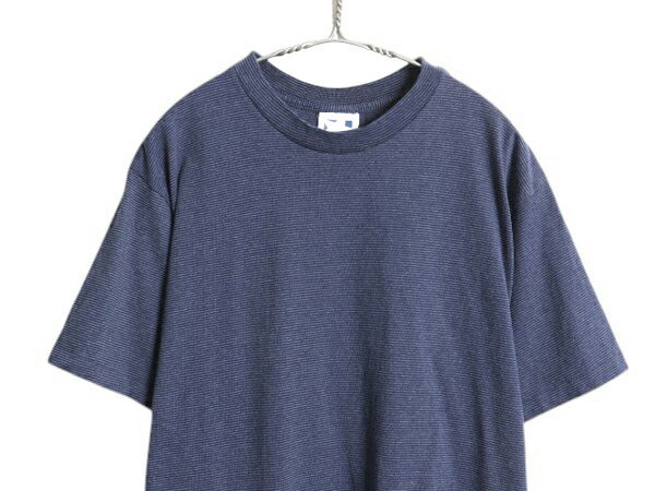 90s USA製 レキシントン ボーダー 半袖 Tシャツ メンズ L / オールド シングルステッチ ツートン カットソー カジュアル シンプル トップス