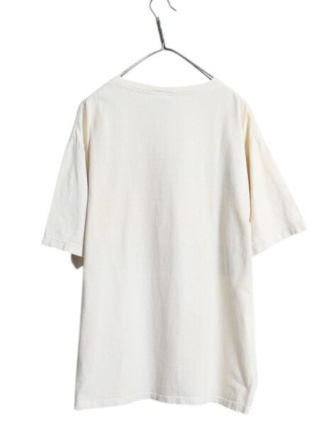 90s USA製 トミーヒルフィガー プリント 半袖 Tシャツ メンズ L / 古着 オールド カットソー ヘビーウェイト コットン トップス カジュアル