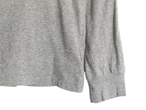 ポロ ラルフローレン 長袖 Tシャツ メンズ M ロンT コットン ワンポイント ロングスリーブ カットソー シングルステッチ アンダーシャツ 灰