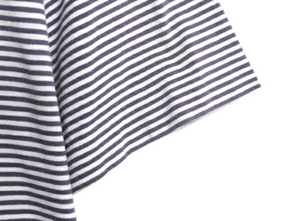 90s ポロスポーツ ラルフローレン ボーダー プリント 半袖 Tシャツ メンズ L / オールド ポロ カットソー リンガー シングルステッチ 紺 白